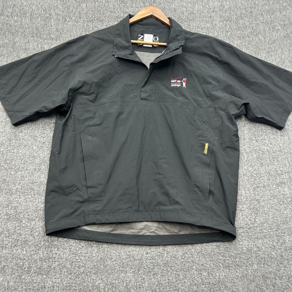 ZERO Restriction Jacket Mens L Golf Wind Stopper Short Sleeve Gore Tex Verizon